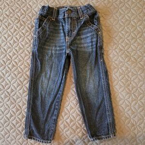 B'Gosh Workwear Straight Kids 100% Cotton Denim Blue Jeans, 3T